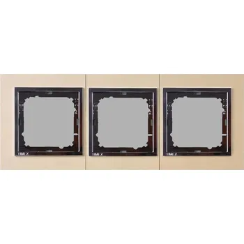 Stavebniny Rámeček trojnásobný béžová - chrom