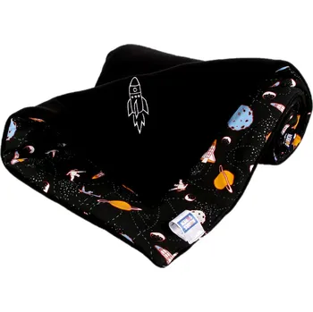 Dětská deka Kaarsgaren Zateplená dětská deka černá vesmír