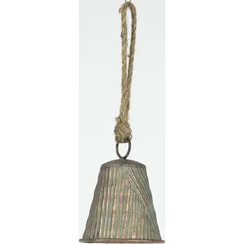 Vánoční dekorace Zvoneček šedo měděný