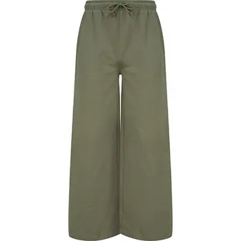 SF Women Dámské tepláky se širokými nohavicemi Barva: Khaki, Velikost: XXL SF431