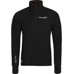 mikina pánská Progress TOREZ ZIP MERINO černá Varianta: XXL