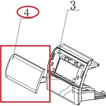 70032056 - Víko násypky pro pračku Haier - přední část