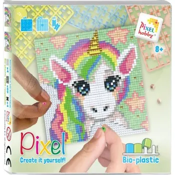 kreativní sada Pixelhobby Pixel sada s velkou podložkou jednorožec
