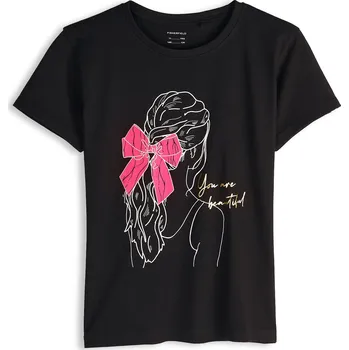 Dívčí tričko GATE Bavlněné tričko s potiskem 10Y 825-0471/89