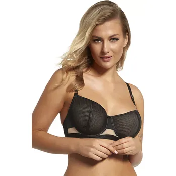 Podprsenka Lupo 2351 barva: černá a béžová 70J