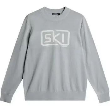 Pánské oblečení J.Lindeberg William Knitted svetr - 0 - šedá - XL