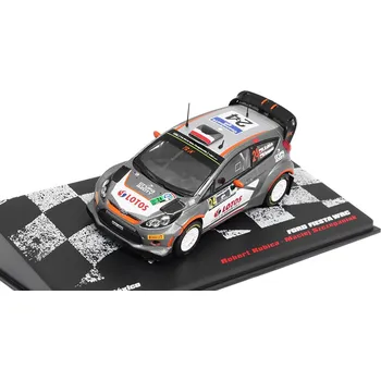 autíčko DeAgostini Ford Fiesta WRC Rally Mexico 2015 1:43 - Rallye automobily časopis s modelem #40 Ford Fiesta WRC Rally Mexico 2015 Kubica / Szczepaniak - kovový model auta