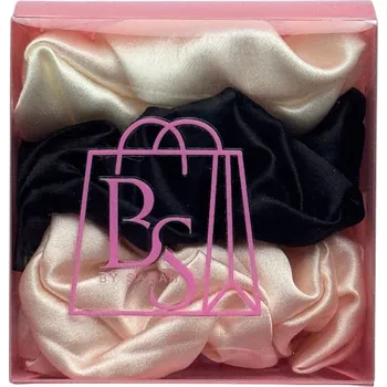 Hedvábné gumičky (scrunchies) 19 mm, šířka 3,5 cm – 3ks | bySarah