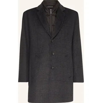 Pánský kabát Bugatti Pánský Plášť S Odnímatelným Krytem, tmavě šedá, 27