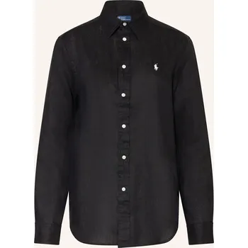 Dámská halenka Polo Ralph Lauren Dámská Lněná Košilová Halenka, černá, 42