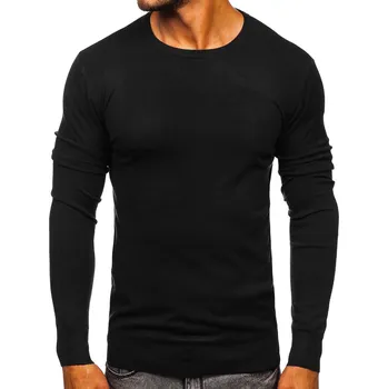 Pánský svetr Černý pánský svetr basic Bolf YY01 - S