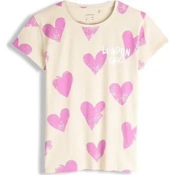 Dívčí oblečení GATE Bavlněné tričko s potiskem 9Y 825-0637/211