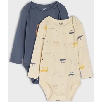 Kojenecký body Sinsay - Sada 2 bavlněných body - indigo - 8213E-57X - 8213E-57X-98