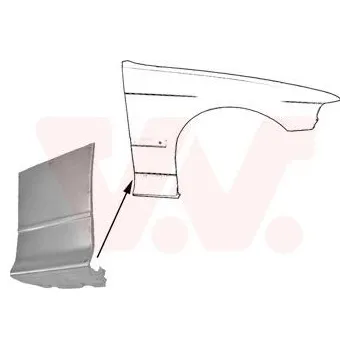 Blatník karosérie Blatník VAN WEZEL 0640156