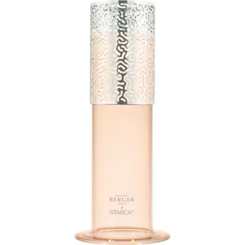 Maison Berger Paris Svícen Starck, růžový + vonná svíčka Peau de Soie, 120 g