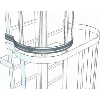 Žebřík ZARGES Oblouk zádové ochrany 3/4, 44287, Materiál: nerezová ocel