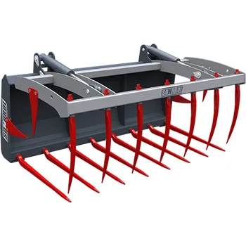 Vidle Drapákové vidle na hnůj, siláž na čelní nakladač Sonarol CK SNR 2100, EURO, šířka 2100 mm