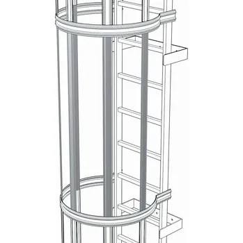 Žebřík ZARGES Pásovina zádové ochrany, 43245, Materiál: pozinkovaná ocel