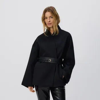 Dámský kabát Reserved - Bunda s příměsí vlny - černý - 774HD-99M - 774HD-99M-XS