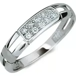 Dámský prsten s přírodní diamanty DF2033 velikost 56