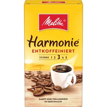 Káva Melitta Harmonie Entkoffeiniert mletá káva bez kofeinu 500g