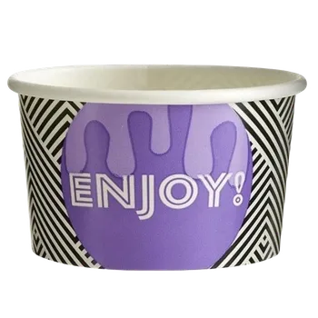 Jednorázové nádobí FLEXOBAL Miska na zmrzlinu 200ml (cena za 50ks)