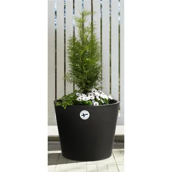 Hrnec Plastový hrnec 4LIVING 276390, černý, O39 cm