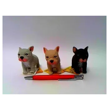 plyšák Pies gumowy z groszkiem 10cm buldog francuski