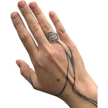 Prsten SPOON RINGZ stříbřený upcycled prsten malý / rukojeť lžičky 6.