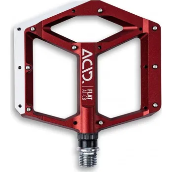 Pedál na kolo Pedály CUBE ACID Pedals FLAT A1-CB (pár) Red
