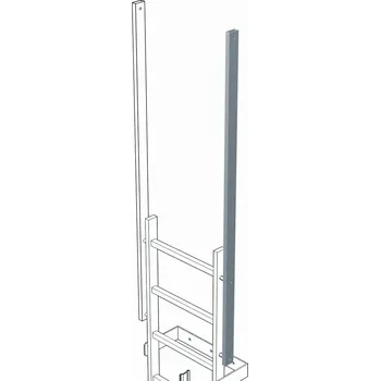 Žebřík ZARGES Výstupový profil, přímý, 44243, Materiál: nerezová ocel