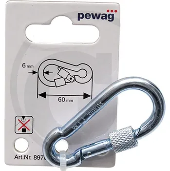 Karabina hasičská 70 x 7 mm s pojistkou zinkovaná chromovaná