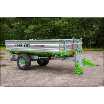 Zahradní traktor Jednoosý sklápěcí návěs za traktor 3,5 t CynkoMet T-117