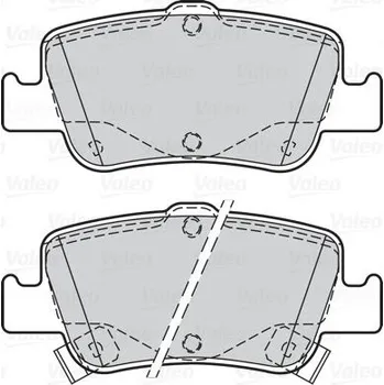 Brzdová destička Sada brzdových destiček, kotoučová brzda VALEO 302156