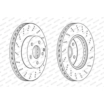 Brzdový kotouč Brzdový kotouč FERODO DDF1693C
