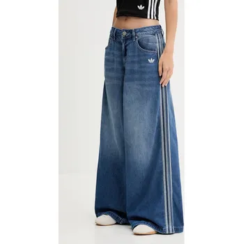 Dámské džíny Džíny adidas Originals Denim Wide Pant JV7454 modrá 55X, vel. 26/30