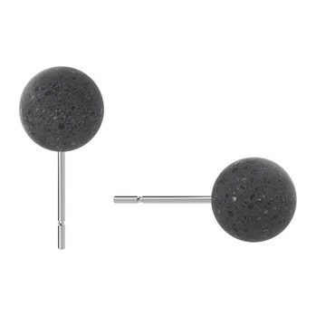 Náušnice Cappali naušnice DOT10 - Terrazzo black, černé