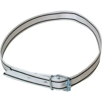 Značení hospodářského zvířete Krční řemen bíločerný s přezkou 120 cm na čísla na označování skotu