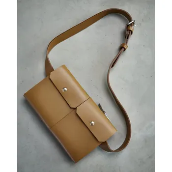 Ledvinka Chlapáky - Hrudní pouzdro - hnědé / pánská taška