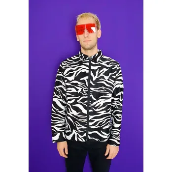 Dámský kabát Princess Tiramisu černá unisex košile / bunda zebra Velikost: L