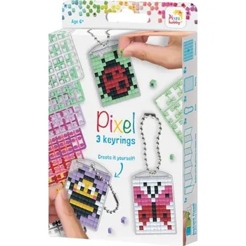 kreativní sada Pixelhobby Sada Pixel klíčenky broučci 3 ks