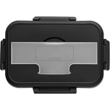 Svačinový box Krabička na oběd s příbory 10 LID SIDE 1, 30x80mm Tamponový tisk, 2 barvy