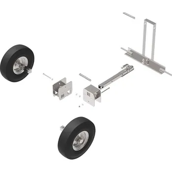 Sada závěsného zařízení s kolečky pro přesun kurníku Copele pro 360 - 560 slepic za autem