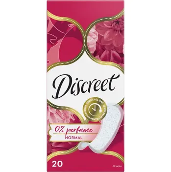 Menstruační vložka Discreet Slipové vložky 0% Perfume Normal 20 ks 20 ks