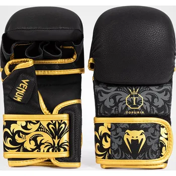MMA MMA sparringové rukavice Venum x Ilia Topuria Unmatched - Black/Gold Velikost: S
