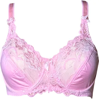 Podprsenka Dámská krajková podprsenka růžová 8017 Velikost: 100B