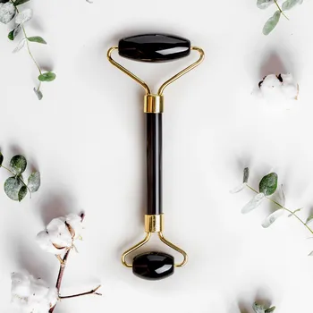 Masáž YONI YONI Obličejový váleček - obsidián 1 ks