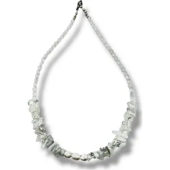 Náhrdelník Things by E. - korálkový náhrdelník s říčními perlami - MIST