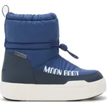 Dětské sněhule Moon Boot JR PARK TUBE MID WP - modrá 30