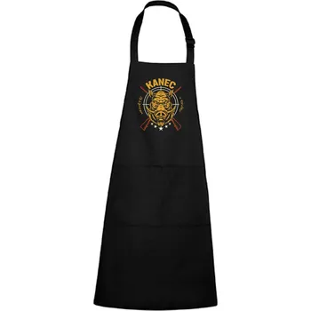 Kuchyňská zástěra Zástěra s potiskem Největší kanec v revíru Barva zástěry: Černá